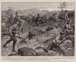 Ein drohender Angriff im Morgengrauen auf die Kolonne von Colonel Plumer, Vorbereitung zur Verteidigung eines Kopjes